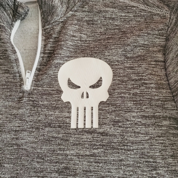 Marvel Punisher 1/4 Zip Pullover Size M (38/40) *7101 - Picture 6 of 9